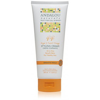 Andalou Naturals lisa Hold Styling Cream, argán y naranja dulce, 6,8 onza