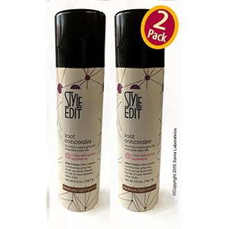 Corrector de la raíz (Castaño Medio / Claro) 2 oz por estilo Tratar ® Cubiertas de forma instantánea pelo gris entre servicios d