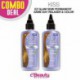 (2 Packs) Baiser EZ Glam Semi Permanent Même jour Relaxer &amp; Color (S18-Medium Ash Brown)