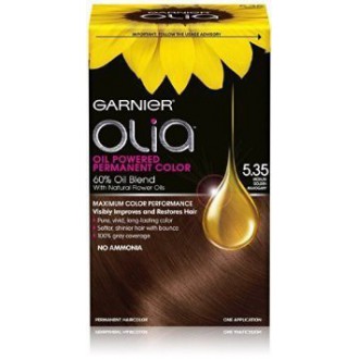 Garnier Olia impulsada por el petróleo Permanente Color de pelo 5.35 Dorado Medio caoba 2-Pack