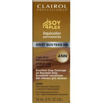 Clairol liquicolor Profesional 4NN Gray Busters Luz Rich Neutro Marrón 2 oz