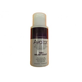 Avatar Semi Permanent Hair Color Rinse 7284 Secret Violet, Change your hair style, no mess, hair chemical, use warm, shake