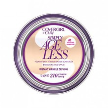 COVERGIRL y OLAY Simply Ageless instantáneo de arrugas Fundación de desafío, Clásico Marfil 0,4 oz (12 g)