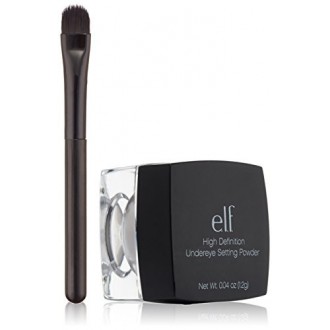 elf HD Undereye Concealer Réglage poudre avec brosse, Sheer, 0,04 Ounce