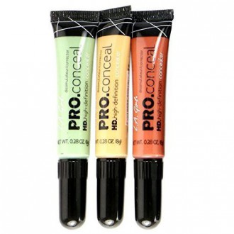 L.A. Girl Pro Conceal Set Orange, Yellow, Green Correctors