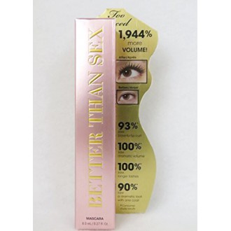 Too Faced mejor que sexo Mascara Negro 0,27 oz