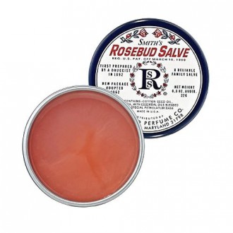 Rosebud Salve estaño Francés bilingüe, 0,8 onza