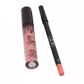 Foru Delineador de labios, maquillaje de herramientas Mate Liquid Lip Liner Lápiz labial y brillo de labios del kit