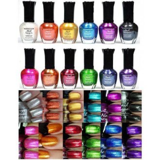 Kleancolor Nail Polish - Metallic impressionnant Full Size Lacquer (Set of 12 Pieces)