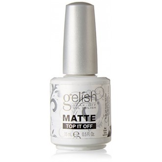 Gelish Tremper Matte Top It Off Sealer Gel Vernis à ongles, 0,5 Ounce