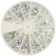 Silver Moon Rhinestone Pack of 1200 Crystal Premium Quality Gemstones by Evermarket