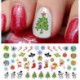 Vacances de Noël Assortiment Water Slide Nail Art Stickers Set 6- Salon Qualité 5.5 "X 3" feuille!