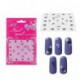 Elite99 3D Design Nail Art Stickers with Rhinestones Collection Tip Decal Manicure 302