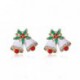 AMA Cadeaux (TM) Femmes Mode Noël Joker bonhomme de neige Boucles d'oreilles animaux (B)