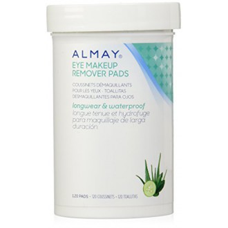 Almay Longwear y Pads desmaquillador de ojos a prueba de agua, 120 conteo