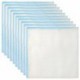 Coton Cleansing Facial Muslin Chiffons Supprimer 10pcs de maquillage (10pcs, Bleu)