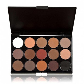 Evermarket Professional 15 Couleurs Femmes Cosmetic Maquillage Nudes neutres Palette Fard à Paupières chaud