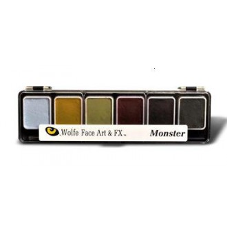 Wolfe Fx MONSTRUO paleta de pintura de la cara - recargable