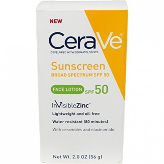 CeraVe SPF Lotion 50 Sunscreen Face, 2 Ounce