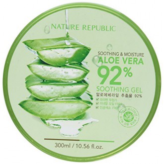 Nature Republic New Soothing & Moisture Aloe Vera 92% Gel, 10.56 Fl Oz