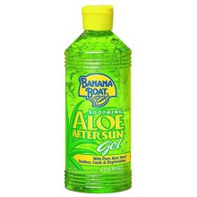 Banana Boat Aloe Vera Sun Burn Relief Protección Solar After Sun Gel - 16 onzas (paquete de 3)