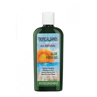 Tropical Sands All Natural Aloe Vera Gel - 100% Pure Aloe Vera Gel, Biodégradable, 8 fl oz