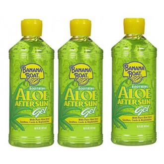 Banana Boat Aloe Aftersun Gel apaise la peau brûlée par le soleil sec: Taille 16 Oz (Pack de 3)