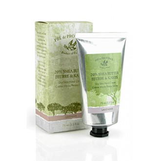 Pre de Provence 20% Natural Shea Butter Hand Cream, For Repairing, Soothing, & Moisturizing Dry Skin - Lavender (2.5 oz)