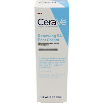 CeraVe Système Renouveler, SA Renouveler Crème Pieds, 3 Ounce