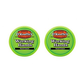 O'Keeffe Manos de trabajo Crema de manos, 3,4 oz, Jar, (Pack de 2)