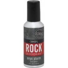 CRYSTAL DEODORANTS ROCK BDY SPRY,ONYX STORM, 4 FZ