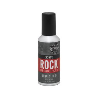 CRYSTAL DEODORANTS ROCK BDY SPRY,ONYX STORM, 4 FZ