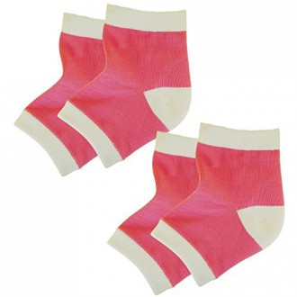 Bodiance Gel Heel Chaussettes pour Hydratant Réparation &amp; Healing Cracked, sec, peau rugueuse sur les pieds (2 paires)