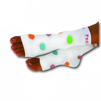 Pedi Sox Blanc / Four Fruit Flavor Polka-Dots