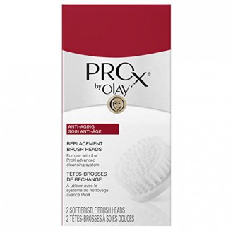 Olay ProX by Olay Advanced Facial Cleansing System Replacement Brush Heads, 2 Count