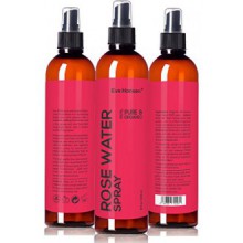 8oz ORGANIC ROSE WATER SPRAY - 100% Pure & Natural Facial Toner with Uplifting Floral Scent - SEE RESULTS OR. Just a few