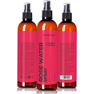 8 oz ORGÁNICO DE ROSA SPRAY DE AGUA - 100% puro y natural de tóner facial con olor floral que eleva - VER LOS RESULTADOS O. Sólo