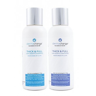 Organic Hair Growth Organic Shampoo and Conditioner Set - Volumizing and Moisturizing - Sulfate Free - Hair Regrowth With