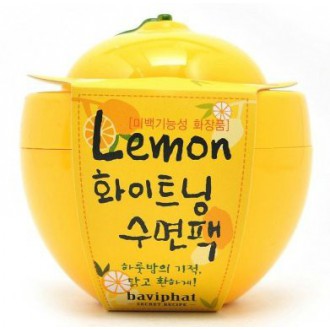 COSMETICS KOREAN, Baviphat_ Lemon blanchissant pack de couchage (100g, nutrition, hydratation) [001KR]