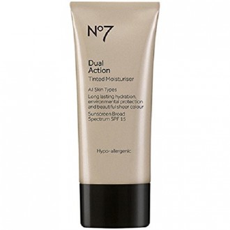 Boots No7 Dual Action Tinted Moisturiser Fair 1.6 ounce (SPF15)