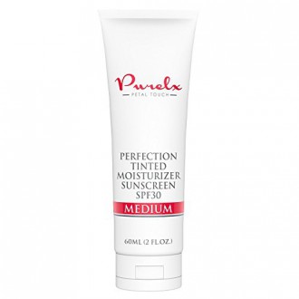 Número 1 Tinted Moisturizer con SPF 30 - Potente tintado de protección solar para la cara -.. Potente UVA y UVB (2 fl oz,