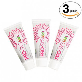 PRO-SYS® enfants Bubblegum Dentifrice Toothgel - ADA Accepté (3 pièces)