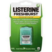 Pocketpaks Listerine tiras para el aliento fresco, explosión, 24 Count (paquete de 12)