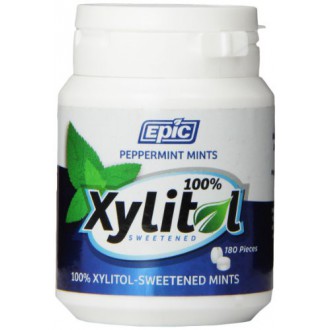 Épica Dental 100% de xilitol Mentas de la respiración edulcorada, menta, 180 Conde