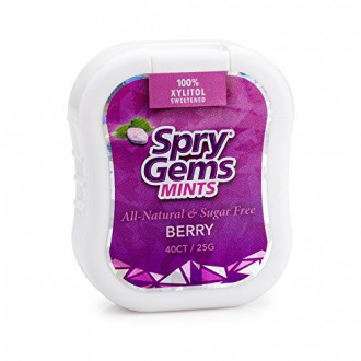 XLEAR Spry Gems Mints, Berry, 6 Count