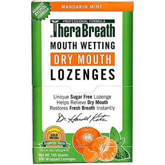 TheraBreath Mouth Wetting Lozenges, Mandarin Mint (100 ea)