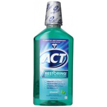 ACT Restaurer Anti Cavity Fluoride Mouthwash Spearmint, 33,8 Bouteilles Ounce (pack de 3)