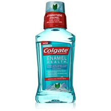 Colgate esmalte Salud anticaries fluoruro espumoso enjuague bucal menta fresca, 8,5 onza