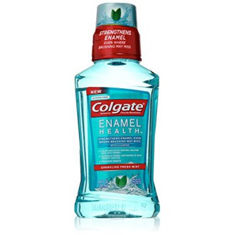 Colgate Enamel Health Anticavity Fluoride Sparkling Fresh Mint Mouthwash, 8.5 Ounce