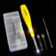 Airgoesin Lighted Tonsil Stone Remover Tool, Yellow, 3 Tips, Tonsillolith Pick + Box Oral Care